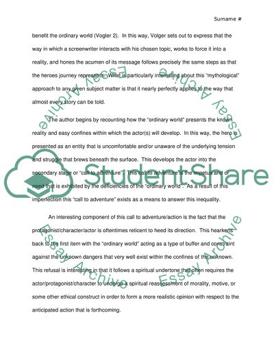 The Heros Journey - The Mythological Structure of Films