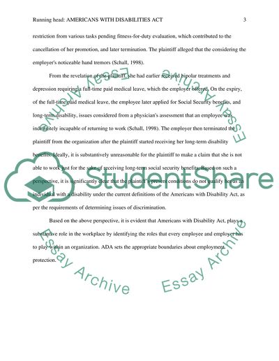 Americans with disabilities act