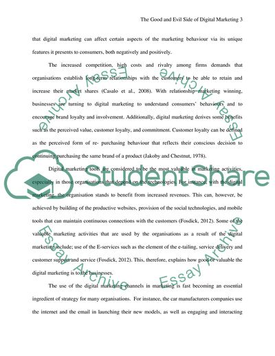 The Good and Evil Side of Digital Marketing