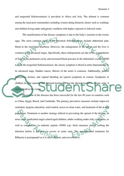 Schistosome parasite