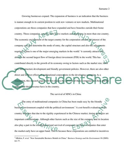 Effects of Multinational Corporations on Developing Countries