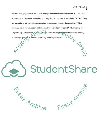 Coronary Heart Disease