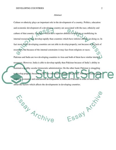 Developing Countries