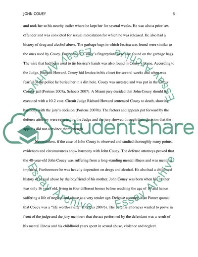 A Persuasive Paper Taking the Side of John Couey