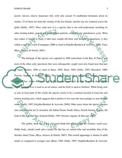 Physiology and Adaptations of the Goblin Shark