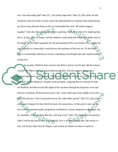 There Will Be Time: Loves Lack in Browning and Eliot