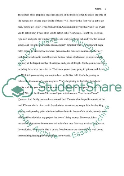 Movie Network as a Reflection of Television Impact on Peoples Life