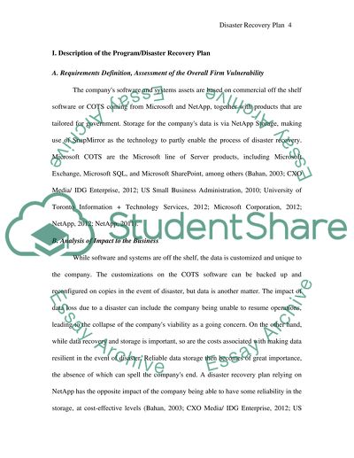 Disaster Recovery Plan: NetApp and Microsoft
