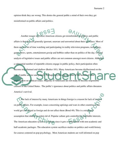Americans Misinformation on Public Affairs and Politics and How to Change It