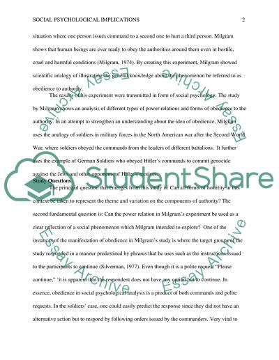 Social-Psychological Implications of Gibsons Rhetorical Analysis