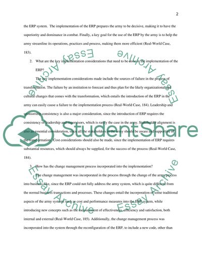 Enterprise Resource Planning