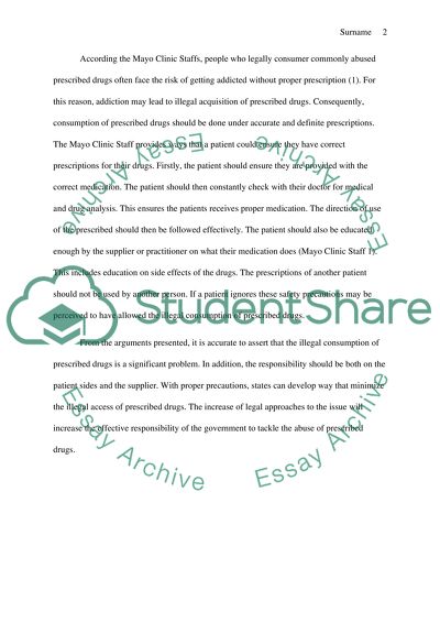 Legal Concerns on Prescribed Drugs Abuse