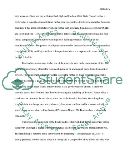 Material Science: Road Tires