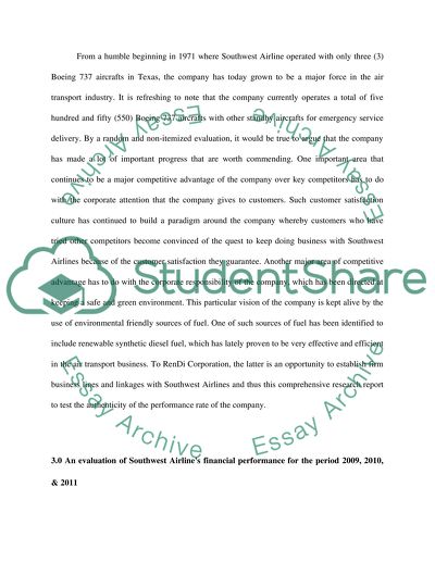 Executive Level Financial Analysis of RenDi Corporation