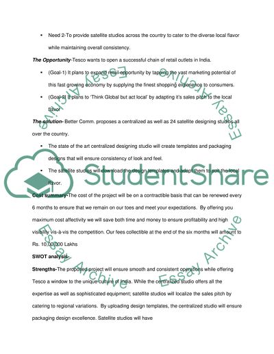 Business of Tescos Better Comm