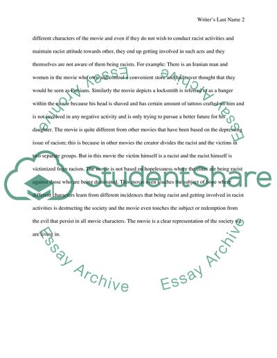 Movie Crash by Paul Haggis