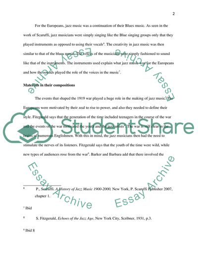 The Emergence Of Jazz