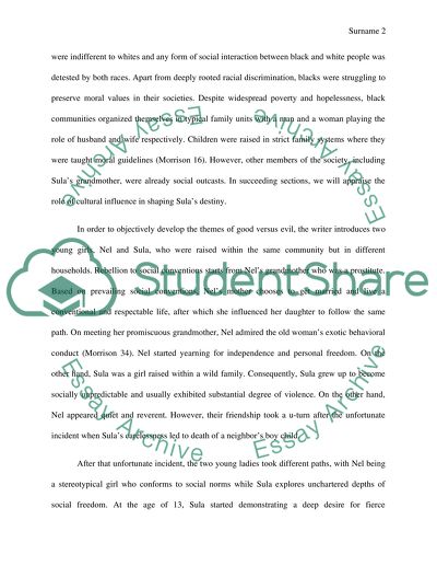 Enc Synthesis Essay Cultural Influences In The Novel Sula Enc Synthesis Essay Cultural Influences In The Novel Sula Overpowers Identityof Sula To Either