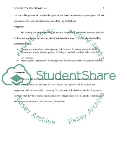 Community Teaching Plan for Hispanic Community in Arizona