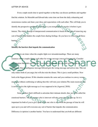 Letter of Advice for the Engaged Couple