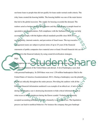 Accountants Ethics in Shaping the Companys Financial Reality