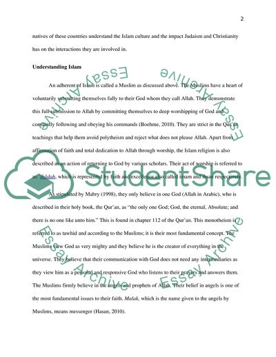 Islam vs. Christianity and Judaism