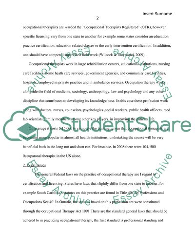 Occupational Therapy