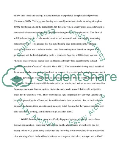 Wildlife-based Tourism