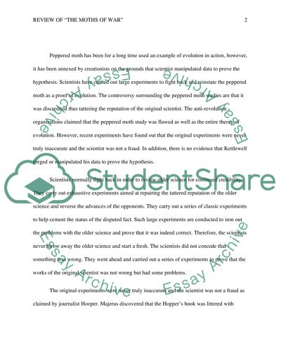 Review of &apos;The Moths of War&apos;