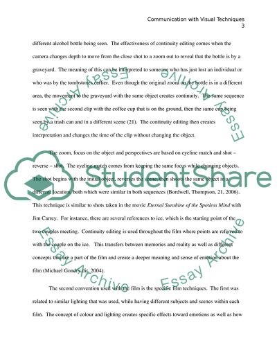 Communication in Film through Visual Techniques