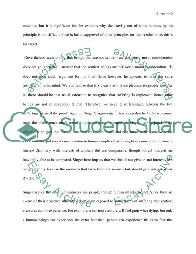 Suffering of Animals