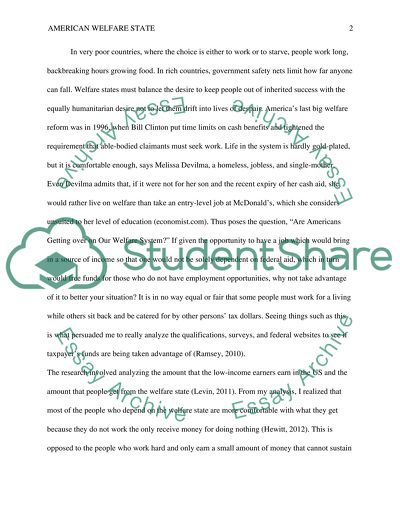 Are Americans Getting Over On Our Welfare System