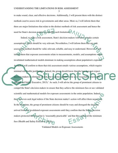 Understanding the Limitations in Risk Assessment