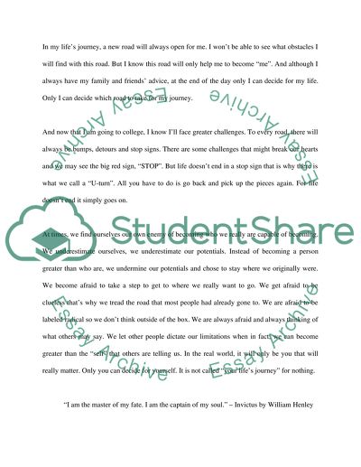 Journey to Be Oneself