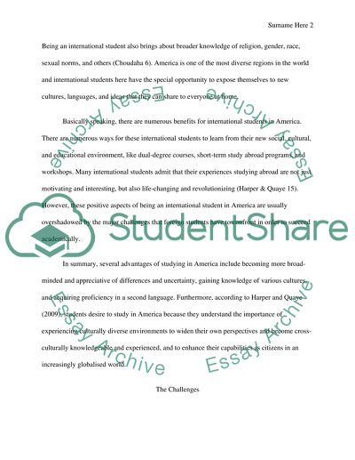 International Students in America: Challenges and Opportunities