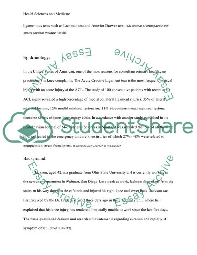 Acute Knee Sprain Assessment