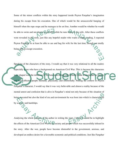 An Occurrence at Owl Creek Bridge