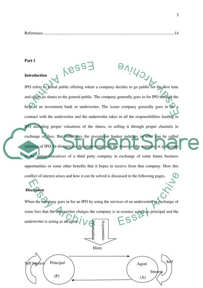 Initial Public Offering Issues