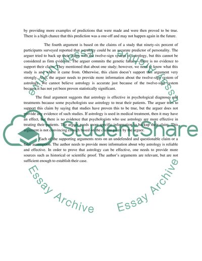 In Defense of Astrology Article