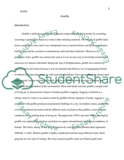 Environmental Crime: Graffiti