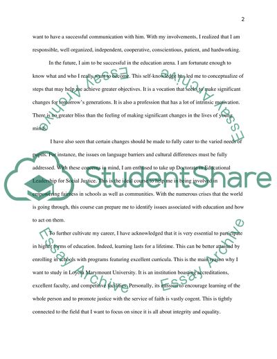 Statement of purpose