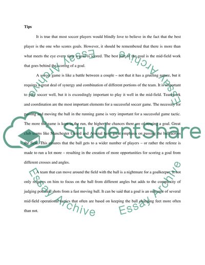 How to Play Soccer Well