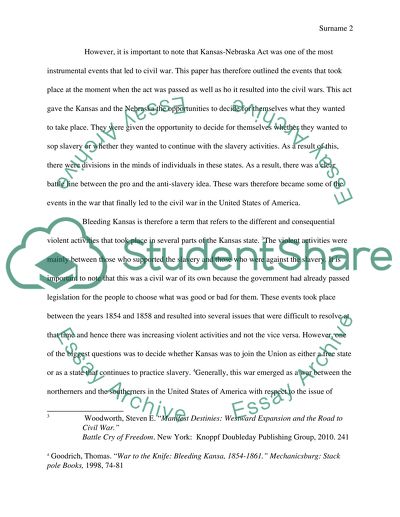 Bleeding kansas essay example image