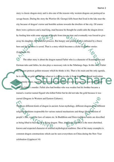 Dragons in Western and Eastern Cultures