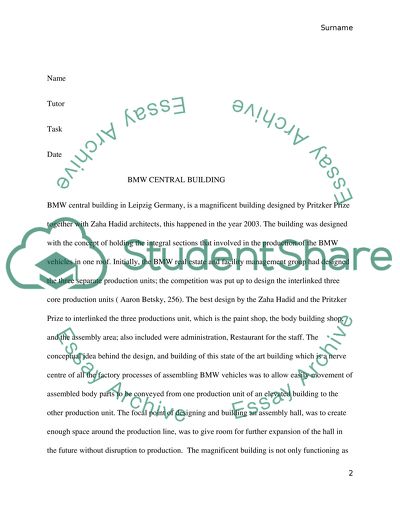 Design of BMW Central Building