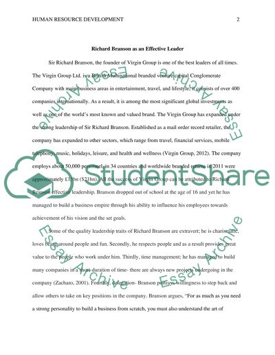 Richard Branson as an Effective Leader