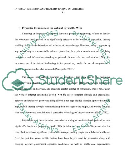 Persuasive Technology on the Web and Beyond the Web: The Role of Interactive Media
