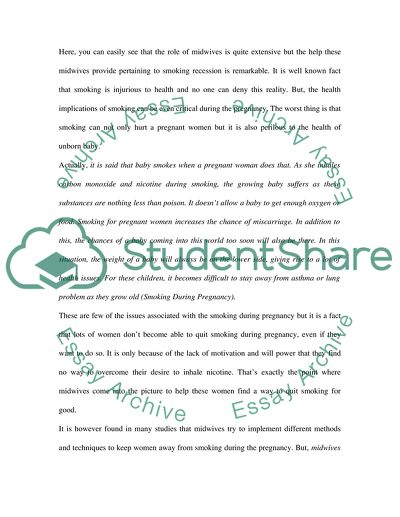 What Role do Midwives Play in Supporting and Advising Women about the Risk of Smoking During Pregnancy