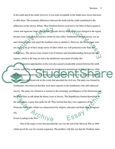 American Civil War in the 1840s and 1850s