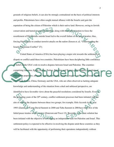 War between Palestine and Israel (In favor of Palestine INFORMATIVE ESSAY